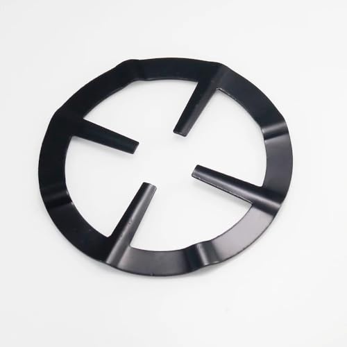 CIV Réducteur pour cuisinières en métal noir de 13,5 cm - Idéal pour Moka et casseroles sur cuisinières à gaz et de camping