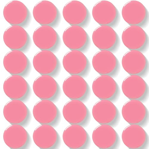 DUJEQM Magnete für Magnettafel, Stark Kühlschrankmagnete, Kühlschrank Magnete Mini Magnete Klein Whiteboard Magnete Bunt Rund Magneten Starker Halt Magnet für Pinnwand, Schule (30 Stück, Rosa)