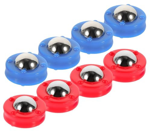MOLUCKFU 8St Tisch-Shuffleboard Kartenspiele Fußball Mini-Shuffleboard-Pucks Tischspiele Dis tischfussballtisch Foosball tischkicker ersatzteile Gleitkugeln rollende Perlen Plastik