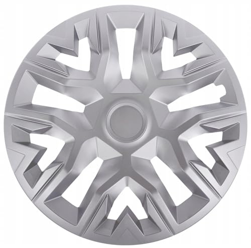 NRM The Best Argento Copricerchi 14 pollici per cerchi in acciaio | Coprimozzo decorativi 14 set da 4 Argento