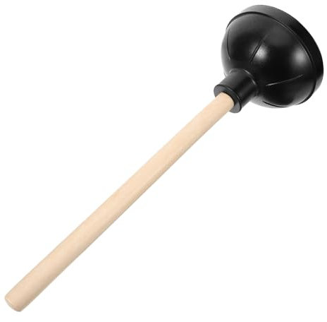 RORPOIR Toilette entstopfen rohrreiniger toilettenreiniger WC Pömpel Gummisaugglocke für WC Abflusspömpel entsperren Luft Seifenspender klopfen Kolben für Badezimmer Ablasskolben hölzern