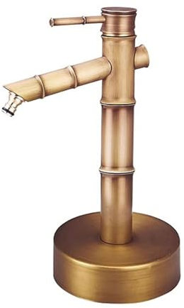 Colonna d'Acqua Verticale da Giardino con Rubinetto, Fontana a Colonna da Giardino con Tubo di Ingresso dell'Acqua E Base Spessa, per Cortile Irrigazione Esterni