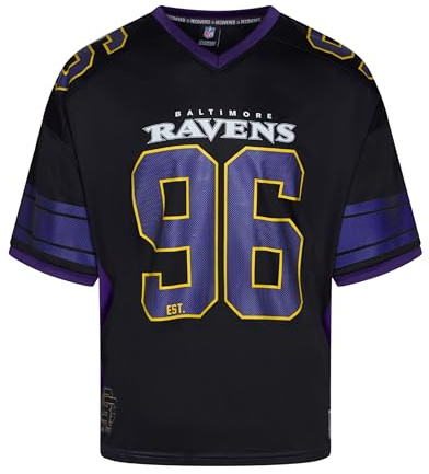 Recovered Baltimore Ravens NFL Mesh Oversized Top Jersey Trikot Schwarz - M
