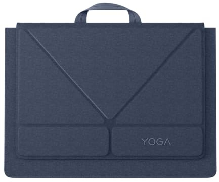 Lenovo Yoga Tote Sleeve Case for Laptops with 16-inch Display, Multi-Compartment Organizer with Convertible Stand, Lightweight Protective Polyester & Microfiber Sleeve, Cosmic Blue