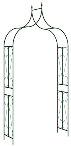vidaXL Rosenbogen Schwarz 120 x 38 x 258 cm Eisen