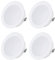 Sweet Led 4x flache Einbauleuchte 12V IP44 Möbeleinbauleuchte 3,5W LED 6500K Badleuchte Einbauspot rund Ultra Flache mini Feuchtraumleuchte Möbel Einbaustrahler Bad Einbauspots kaltweiß Weiß
