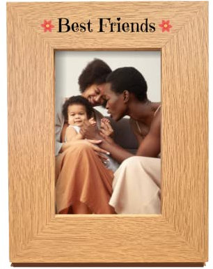 Second Ave Best Friends Oak 6x4 Portrait Picture Photo Frame Gift