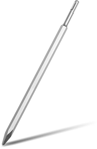 Monkey King Bar SDS Plus - Cincel puntiagudo de 400 mm para taladro de martillo giratorio, martillo de demolición, utilizado para conectar, ladrillos, mampostería, granito, compatible