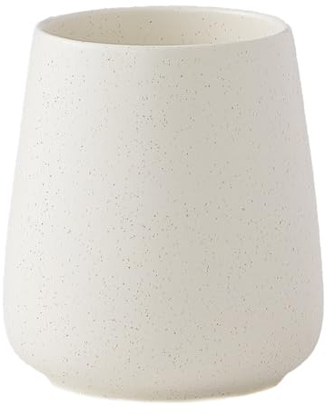 Beige Toothbrush Holder for Bathroom - Ceramic Tooth Brushing Holders, Toothbrush Cup, Toothpaste Organizer for Bathroom Countertop, Makeup Brush Holder, Pen Holder for Home Desktop Storage