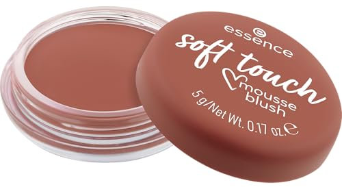 essence soft touch mousse blush, Rouge, Nr. 20, Rot, sofortiges Ergebnis, natürlich, matt, vegan, ölfrei, ohne Parabene, Nanopartikel frei, 1er Pack (5g)