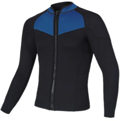 YOSUWOAI Combinaison en néoprène à manches longues pour homme - Protection solaire - Fermeture éclair sur le devant - Surf - Kayak - Planche à voile - Bateau à moteur - Surf - Surf - Veste de plongée