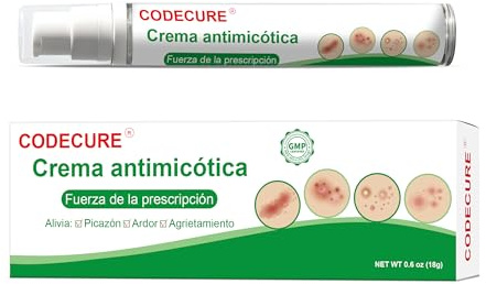 Crema antimicótica para la piel - Crema antimicótica para el pie de atleta, la tiña inguinal y la tiña - Fórmula suave - Apta para pies y cuerpo (18G 1-Pack)