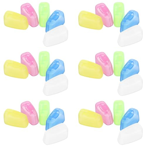 Toyvian 50piezas Estuche Portátil Protector para Cepillos de Dientes Funda Protectora para Cabezal de Viaje Soporte Protector para Viajar para Uso Hotel o Viaje