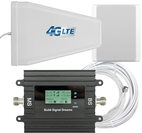 Genuinetek Amplificador Cobertura Voz + 4G/3G para Zonas Rurales. Nuevo Modelo. Indicado para Casas de Campo con Mala Cobertura.