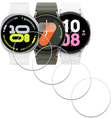 iDaPro Screen Protector for Samsung Galaxy Watch 8/7/6/5/4 (40mm) Tempered Glass [4Pcs],9H,Anti-Scrach,Anti-Bubble,Easy Installation