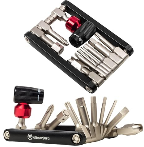 Kilimanjaro Cycle Series 12-in-1 Folding Bicycle Tool, Compact Bike Repair Multitool - 910526ECE