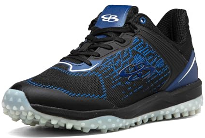 Boombah Viper Pureknit Men's Turf - Status - Black/Royal - Size 8