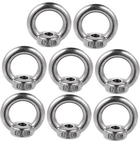 CIYODO 8 Pezzi Dadi Ad Anello Bulloni Ad Occhiello Resistente Acciaio Inossidabile Parti Dispositivo Sollevamento Dado Anello Vite Occhiello Filettatura