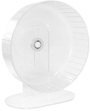 Hamsterhjul, supertysta hamsterhjul, Ø 26 cm, halkfria hamsterhjul, justerbart stativ, hamsterträningshjul, tyst hamsterhjul, hamsterhjul