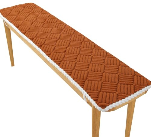 VEAI Cuscini per Panche da Esterno/Interno - Antiscivolo, Lavabile, 120x50, 100x40, 80x40, 100x50 - Cuscino per Panchina per Giardino, Sagre, Birrerie e Cucina(G4,50x150cm)