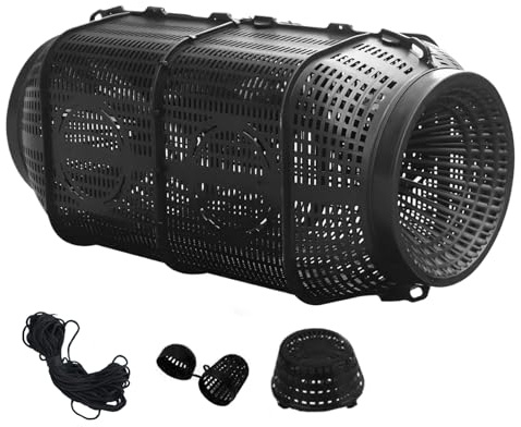 Krebsfalle Falle, Mesh Nylon Gefaltet Fischernetz Krebskorbfor Shrimp Cage Faltbare Krabben Trap Cast Köderfischreuse Falterbare Fischreuse Aalreuse Köder Langustenfalle Zum Fangen