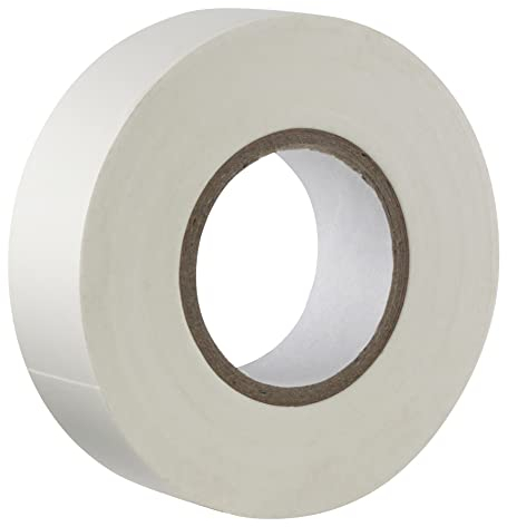 GOCABLETIES - Isolierband Weiß - 19 mm x 20 m - strapazierfähiges, selbstklebendes Isolierband - zum Schutz, Bündeln und Reparieren von Kabeln - 1 Rolle
