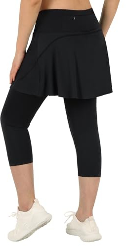 ANIVIVO Skirted Legging for Women, Yoga Legging with Skirts &Women Tennis Leggings Clothes Pockets