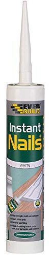 PACK of 25 Everbuild Instant Nails High Strength Quick Grab Panel Adhesive 290ml
