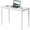 CubiCubi Schreibtisch Klein, 60 x 40 x 75 cm, computertisch PC Tisch, Heimbüro Schreibtisch, Küchentisch, Industriedesign für Zuhause, Büro, Arbeitszimmer, Schreiben, Weiß