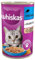 Whiskas Katzenfutter Nassfutter Adult 1+ mit Thunfisch in Gelee, 12 Dosen (12 x 400g)