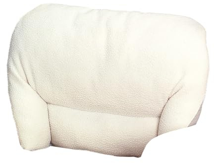 Easylife Back Support Chair Cushion (H50 x W70 x D20cm). Faux Sheepskin Back Cushion for Chair. Orthopedically Shaped Sciatica Pain Relief Cushion. Back Support for Chair - Fully Guaranteed
