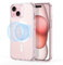 ESR Cover Magnetica per iPhone 15 Plus, Compatibile con MagSafe, Custodie con HaloLock, Protezione di Livello Militare, Resistente all'ingiallimento, Retro Resistente ai Graffi,Rosa