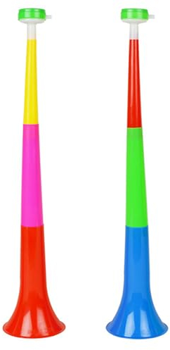 NYGGTYK 2 Stück Cheerleading-Hörner, Spielhörner Aus Kunststoff, Laute Teleskophörner, Huphörner Für Sportveranstaltungen, Karnevalshörner, Jubelnde Krachmacher