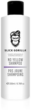 Slick Gorilla No Yellow Hair Conditioner 200ml / 6.76 FL OZ | Sulfate-Free Purple Toner for Blonde Hair | Gray Hair Toner and Silver Hair Color Care | Brightening Conditioner