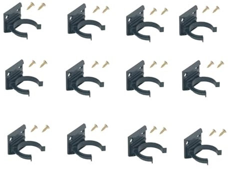 Kitchen Plinth Leg Clips & Brackets Kick Board Plastic FITS 32MM – 12 Pack with 24 Screws | Durable Kitchen Plinth Clips for Secure Kickboard Installation