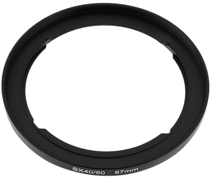Create idea Anello Adattatore Per Filtro Obiettivo Fotocamera Da 67 Mm FA-DC67A Compatibile Con Canon PowerShot SX30 SX40 SX50 SX60 SX70