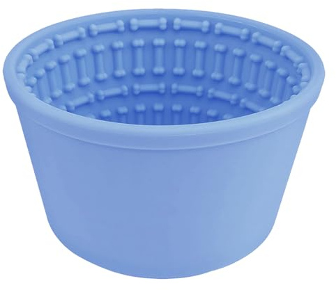 Cuencos para perros alimentarios lentos-cuenco interactivo antideslizante para perros y gatos, diseño sin punta | Alimentadores lentos para razas pequeñas, medianas, grandes, anti-gulping, prevención