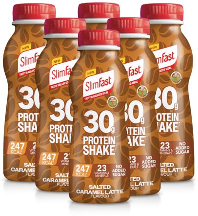 SlimFast • Protein Meal Replacement Shake • Salted Caramel Latte 6 x 325 ml