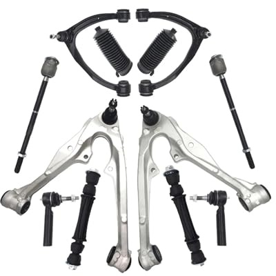 Brazo de control Kit de suspensión de brazo de control delantero inferior superior izquierdo y derecho de 12 piezas para CADILLAC ESCALADE, CHEVROLET AVALANCHE y GMC YUKON (2007-2014)