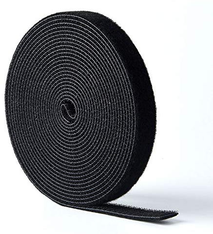KUUQA Fastening Tape Hook and Loop Cable Ties Reusable Self Adhesve Straps for Cable Organization 6M*2CM