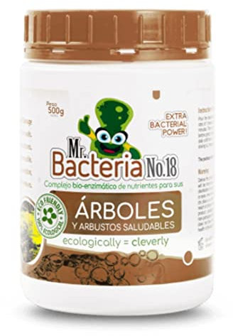 Mr. Bacteria No. 18 Un complexe enzymatique de nutriments pour vos arbres et arbustes, FERTILIGENE, Engrais Arbres, Arbustes, Buis, Conifères 500 g