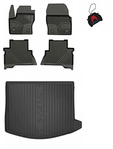 Satz Fußmatten und Gummimatte für Ford Kuga II 2013-2019