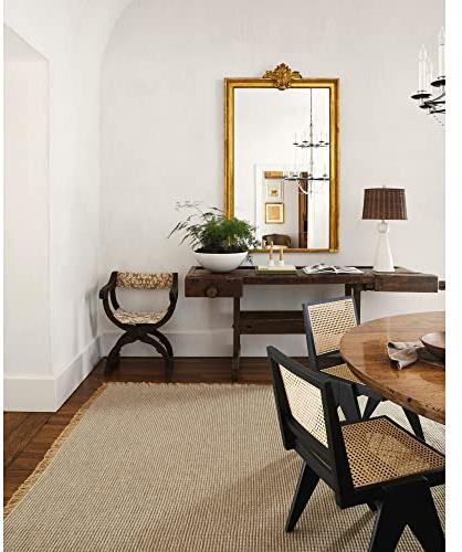 Livabliss x Becki Owens Jute Outdoor - In- und Outdoor für Balkon 120x170 cm, Terrasse, Garten, Küche - e Boho Style für draußen - Braun und Grau