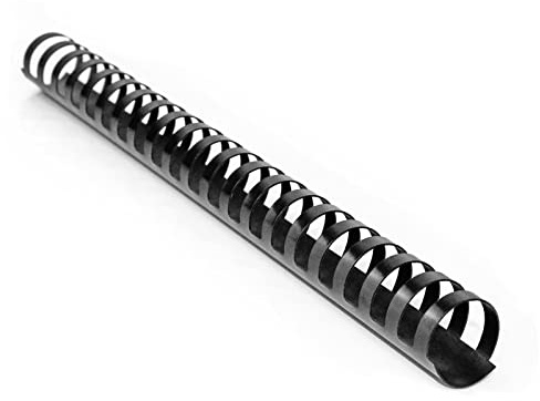 FOSHISY Plastic Binding Combs 21 Ring A4 25mm Comb Binding Spines,200 Sheet Capacity,Pack of 50,Black