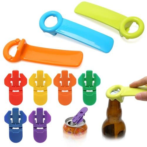 3 apriscatole, con 6 apriscatole manuali (lingua italiana non garantita), strumento per aprire barattoli colorati per aprire coperchi sottaceti, coperchi per barattoli di vetro e tappi per birra