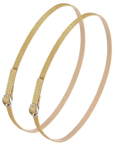 sourcing map Replacement Ankle Strap for Heel Detachable Shoe Straps PU Leather Shoe Band