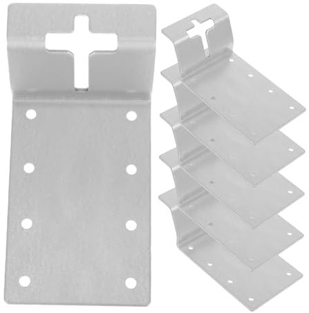 DECOMELODY 6pièces Système De Supports Réglables Pour Poteaux t Renfort Pour Clôtures Boîtes Aux Lettres Et Treillis De Jardin