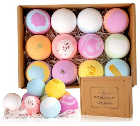 Bombes de bain, 6 pièces 60 g de bombes douche à ingrédients naturels, hydratent, apaise la peau, soulagent le stress, les bulles bain, spa essentiel pour les femmes, cadeaux