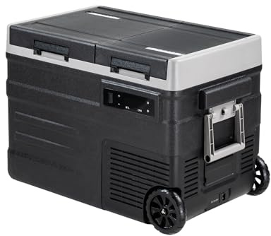 zcamp UD45, 40.5L Compressor Car Refrigerator, Portable Camping Fridge DC 12v/24v Freezer,Black cool box