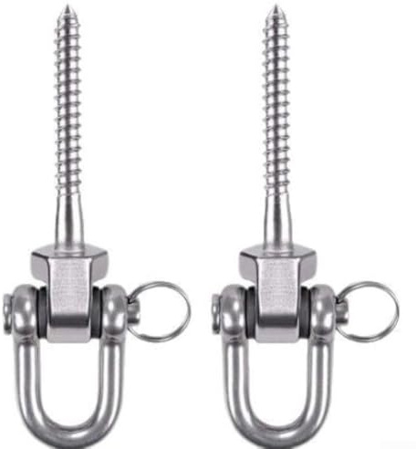 Lot de 2 supports de balançoire avec roulement à 180° - Poutre en bois de 125 mm - Support de sac de sable pour plafond - Capacité de 800 kg